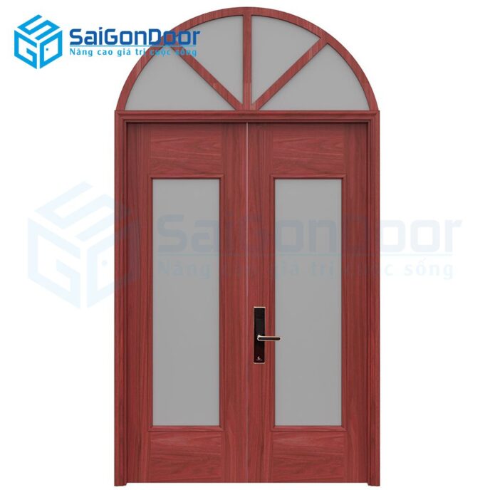 Cửa thép vân gỗ ngăn cháy dạng vòm TVGVom-SGD-7 Cửa thép vân gỗ ngăn cháy dạng vòm TVGVom-SGD-7