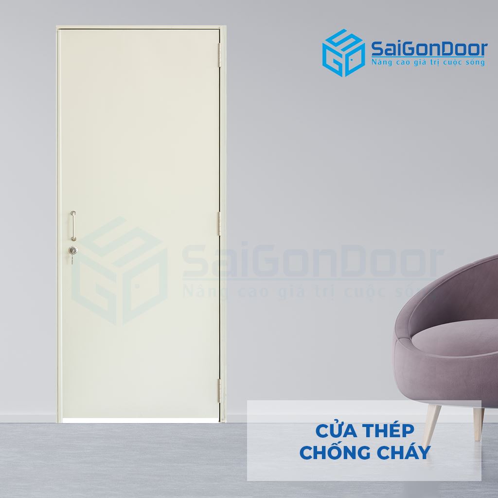 Mẫu cửa thép chống cháy thông dụng Mẫu cửa thép chống cháy thông dụng