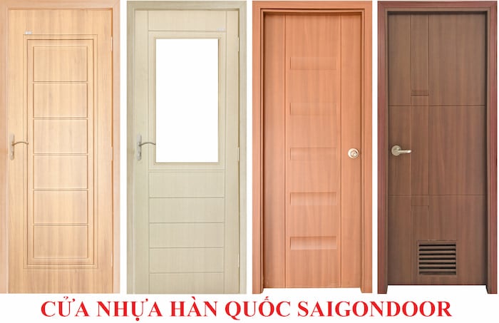 Các mẫu cửa gỗ composite Hàn Quốc chất lượng cao, bền bỉ