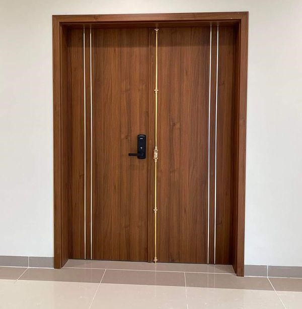 Cửa nhựa gỗ Composite 2 cánh