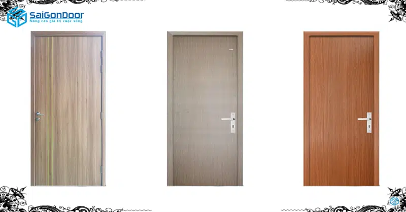 Cửa nhựa vân gỗ Hàn Quốc cao cấp, hiện đại