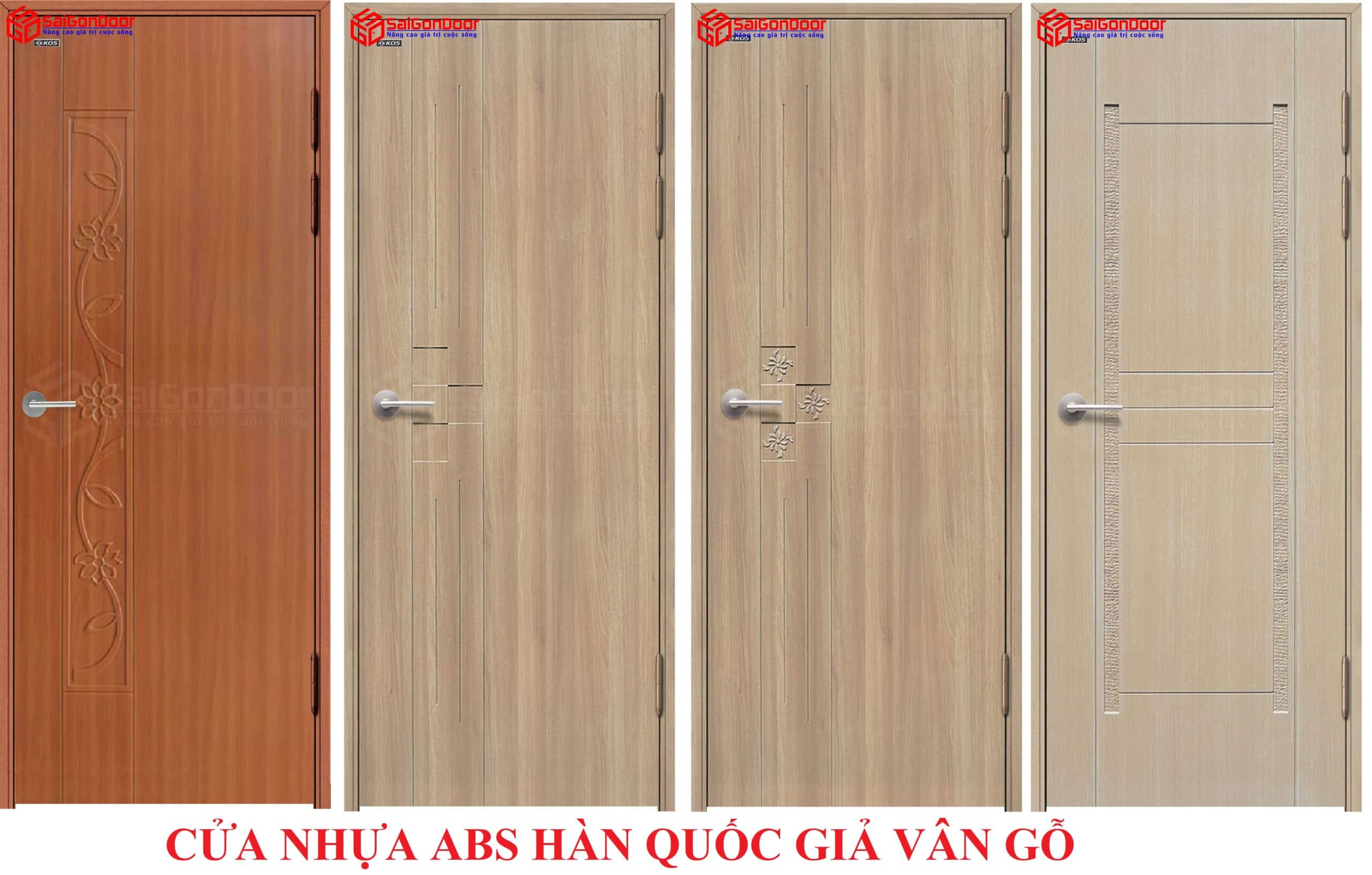 Mẫu cửa nhựa vân gỗ truyền thống