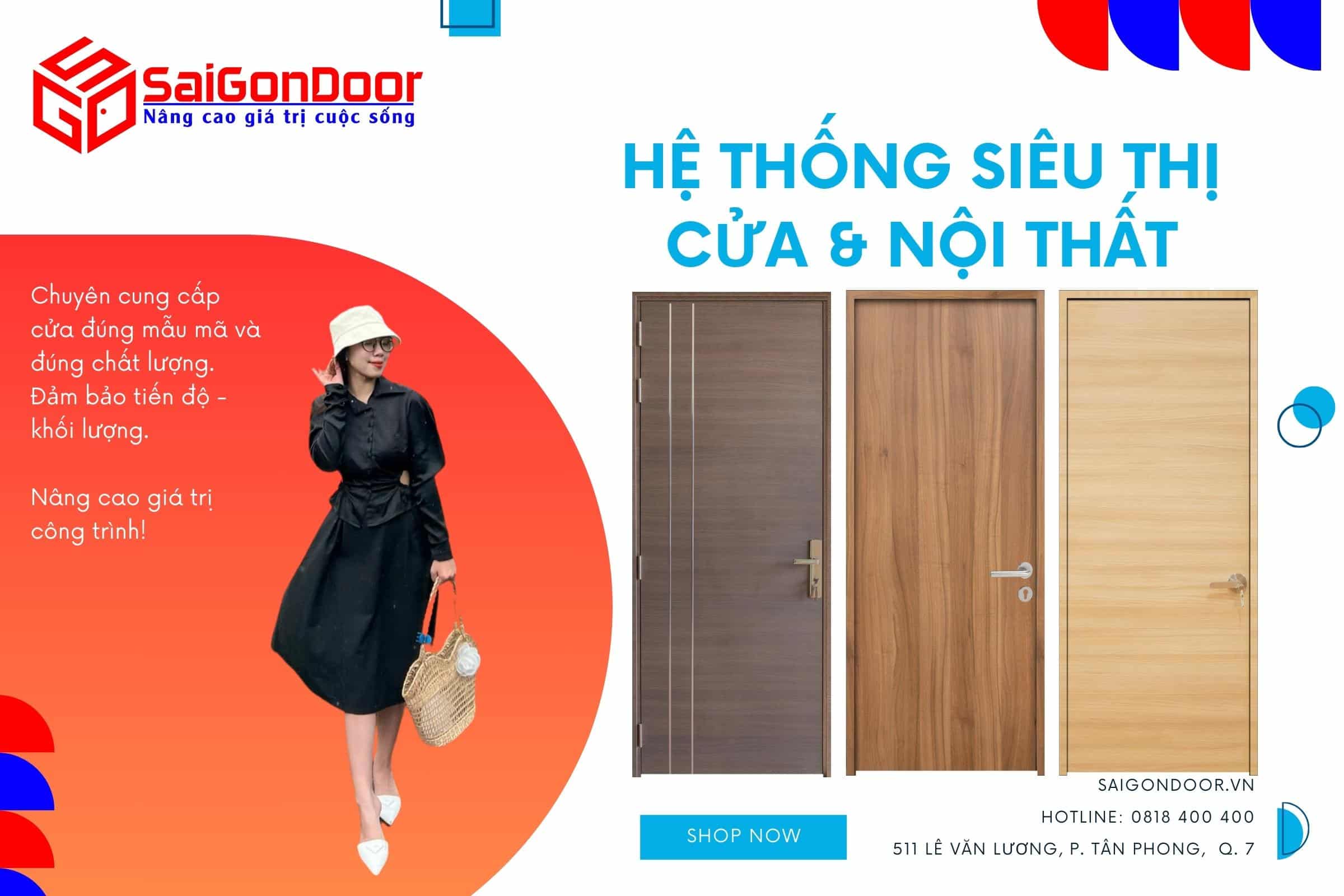 Mời chọn mẫu cửa nhựa giả gỗ Bình Dương tại Sài Gòn Door