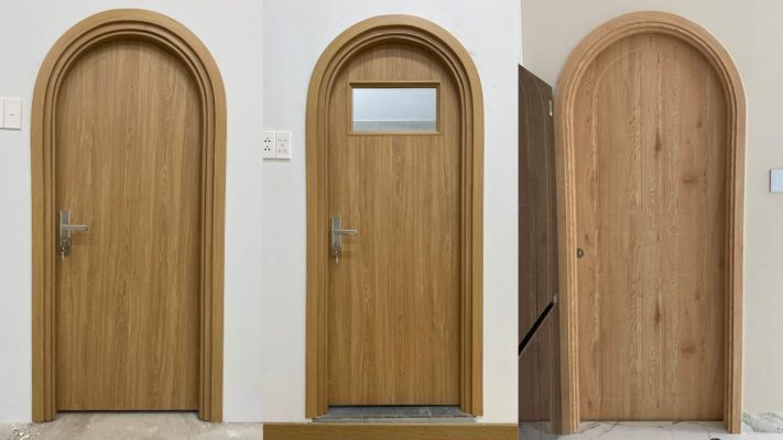 Mẫu cửa nhựa composite tại Phú Yên kiểu vòm độc đáo