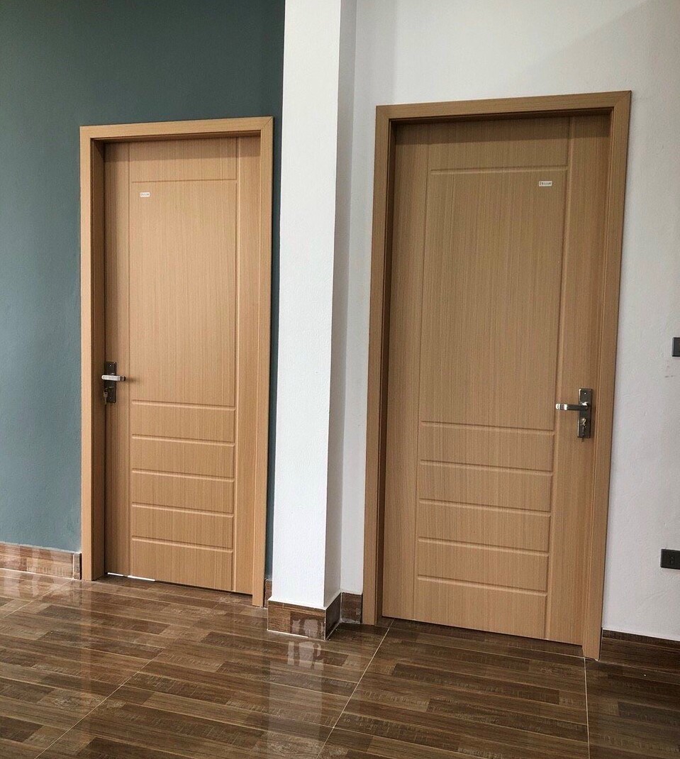 Cửa nhựa vân gỗ được ưa chuộng hiện nay vì có tính thẩm mỹ cao