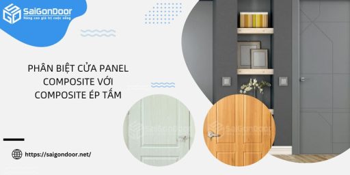 phân biệt cửa panel composite với composite ép tấm
