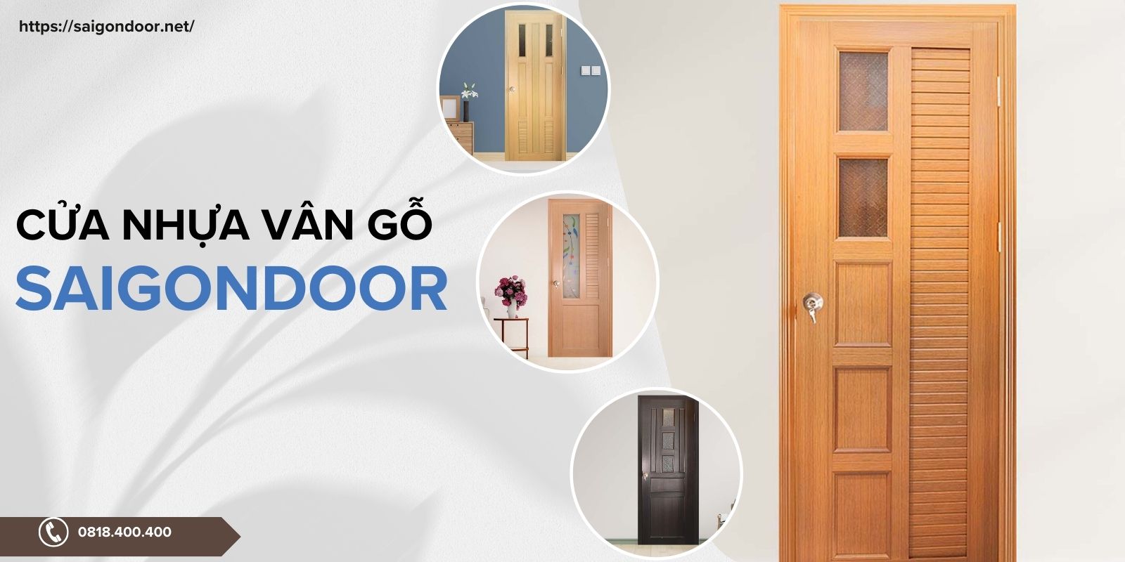 Mua cửa nhựa giả gỗ tại Sài Gòn Door chất lượng nhất 