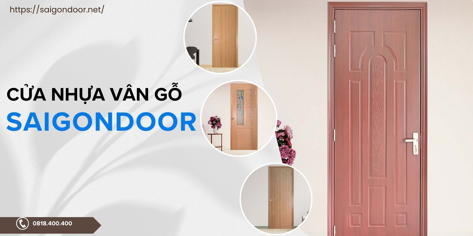 Mẫu của nhựa giả gỗ tại Sài Gòn Door uy tín 