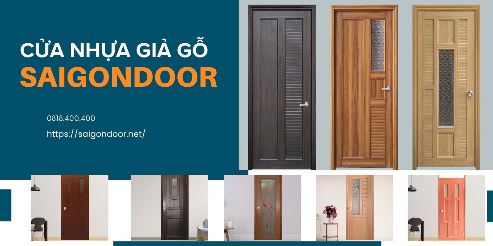 Mua cửa nhựa giả gỗ tại Sài Gòn Door