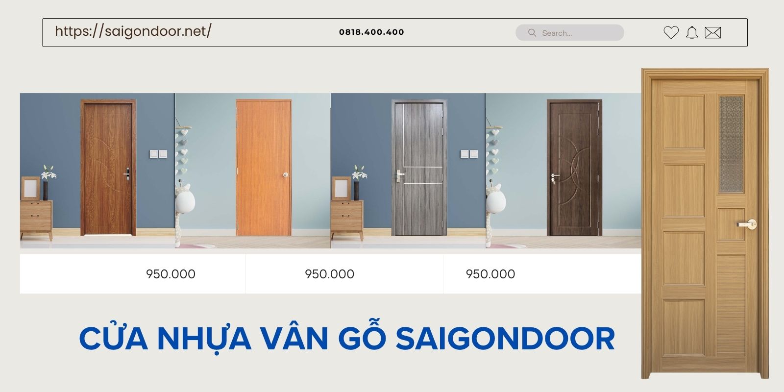 Mua hàng chính hãng tại Sài Gòn Door