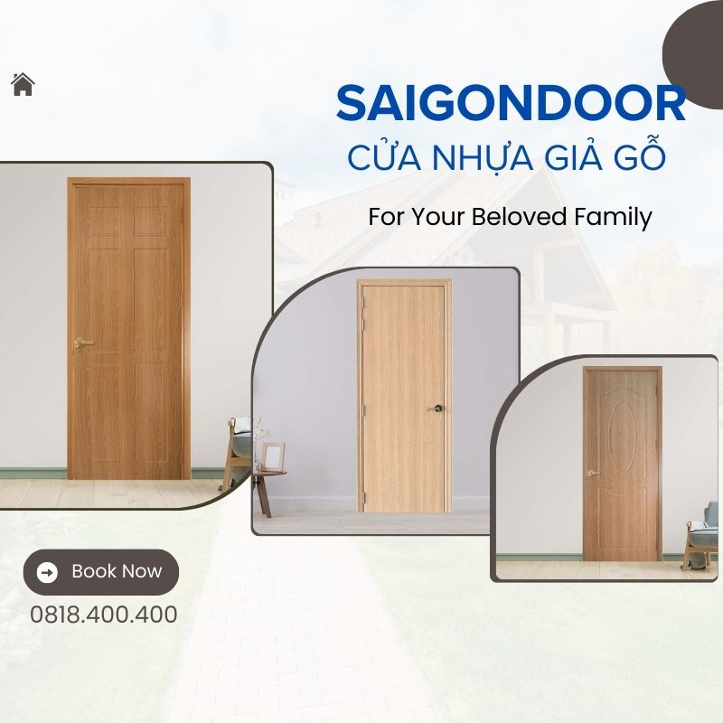 Sự khác biệt về cấu tạo giữa cửa nhựa và cửa gỗ