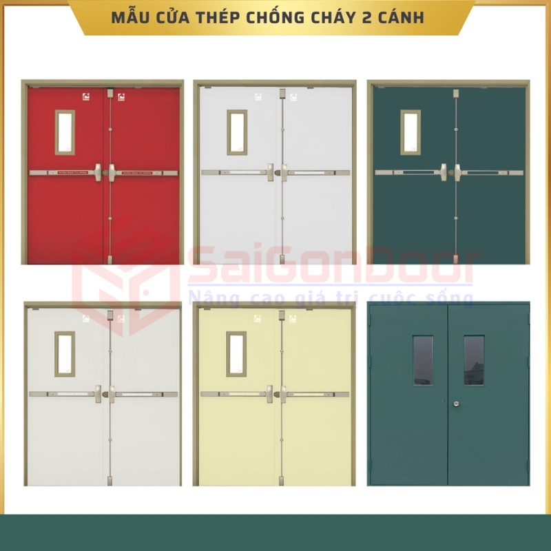Cửa thép chống cháy dùng cho trung tâm thương mại