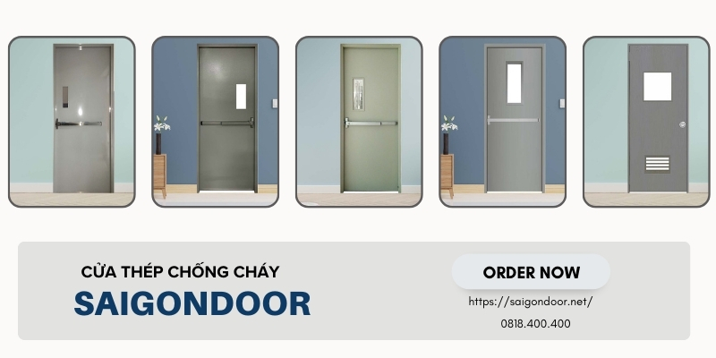 Tìm hiểu chung về mẫu cửa thép chống cháy Hậu Giang 