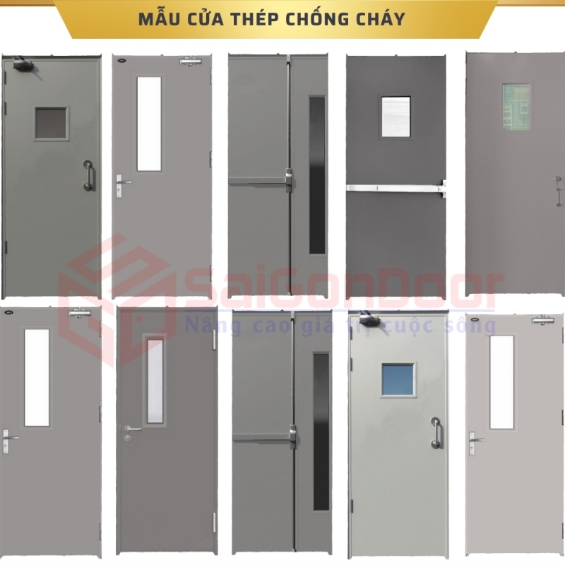 Các mẫu cửa thép chống cháy cao cấp