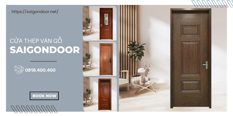 Bảng báo giá cửa thép vân gỗ Long An mới nhất