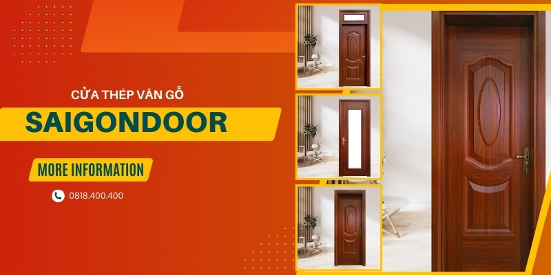 Bảng giá chi tiết mẫu cửa thép vân gỗ Cà Mau chất lượng