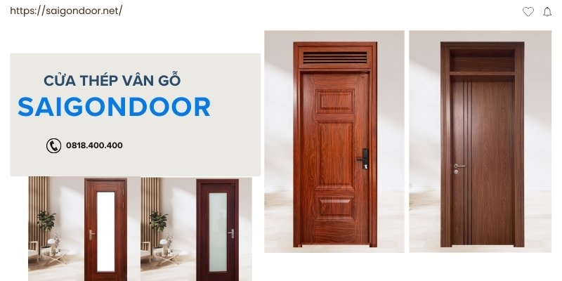 Bảng giá cửa thép vân gỗ TP Cần Thơ chất lượng cao