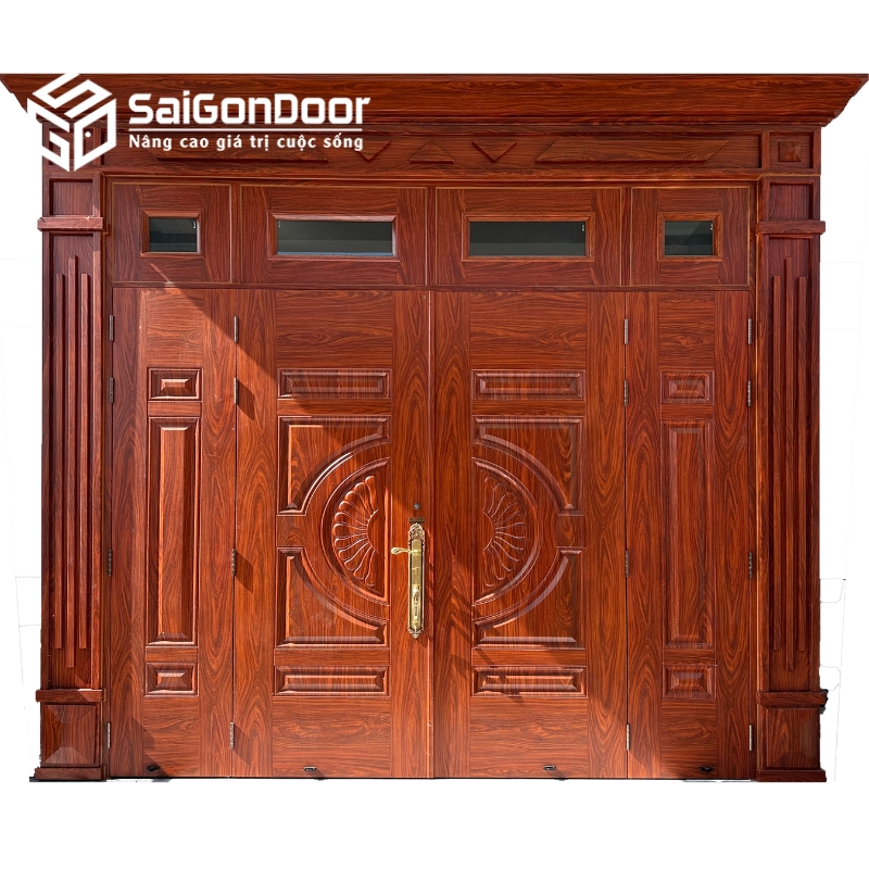 Cửa 4 cánh được sử dụng cho công trình rộng