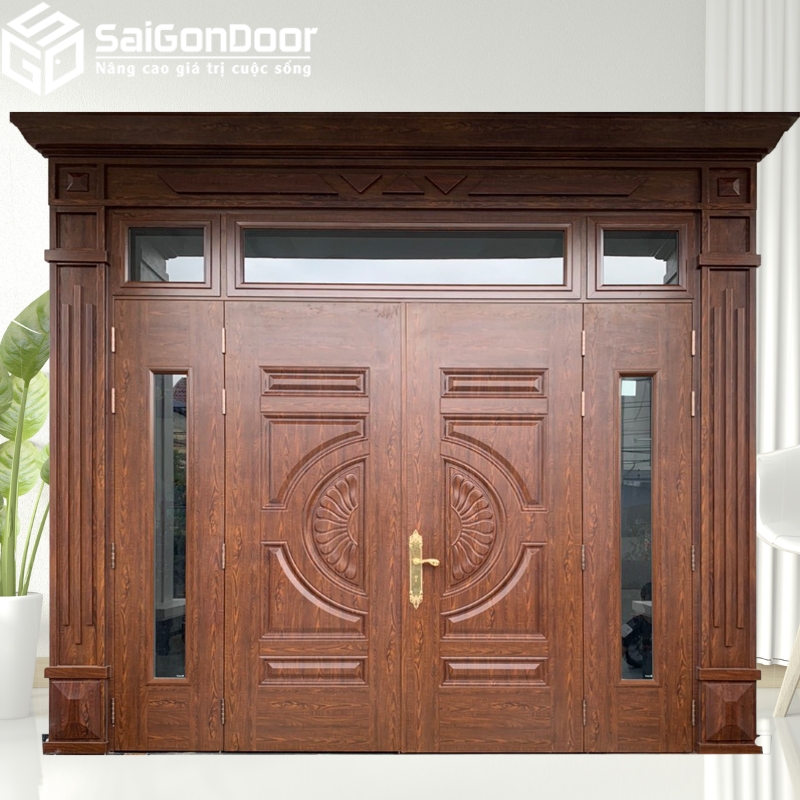 Cửa 4 cánh lắp đặt cho nhiều công trình