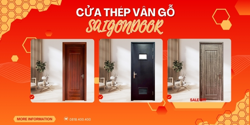 Cửa thép vân gỗ có nhiều ưu điểm vượt trội khi sử dụng