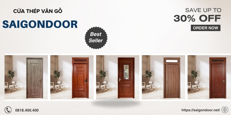 Gợi ý địa chỉ mua cửa thép vân gỗ tỉnh Long An