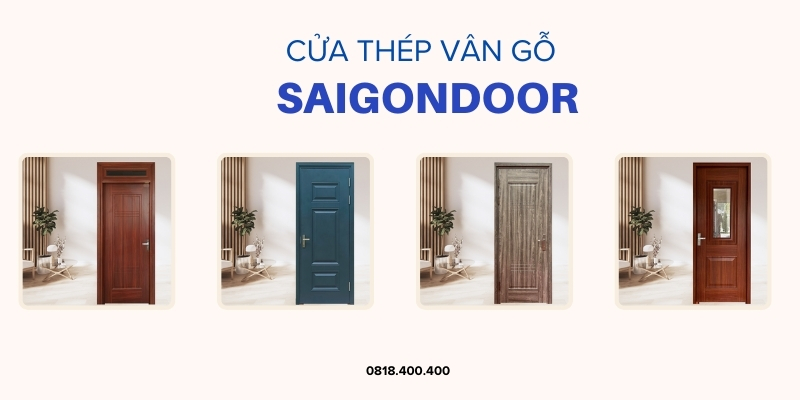 Mẫu cửa thép vân gỗ Bình Phước chất lượng trên thị trường