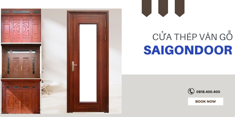 Tìm hiểu bảng báo giá cửa thép vân gỗ Bình Phước