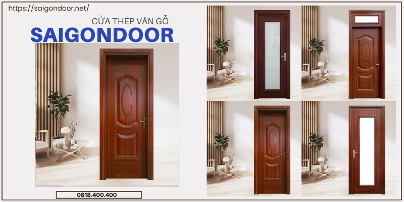 Vị trí lắp đặt các mẫu cửa thép vân gỗ trong công trình