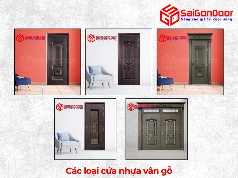 Các mẫu cửa nhựa vân gỗ 5D Các mẫu cửa nhựa vân gỗ 5D