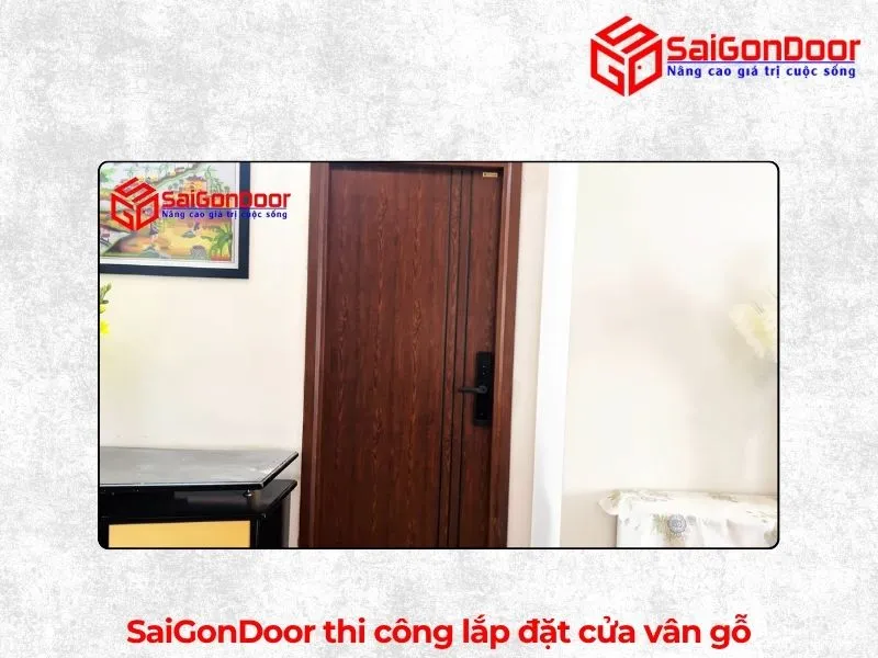SaiGonDoor - Đơn vị thi công lắp đặt cửa vân gỗ 5D uy tín SaiGonDoor - Đơn vị thi công lắp đặt cửa vân gỗ 5D uy tín