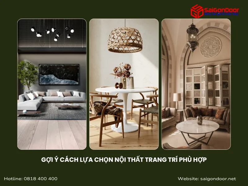 Gợi ý cách chọn nội thất trang trí phù hợp Gợi ý cách chọn nội thất trang trí phù hợp