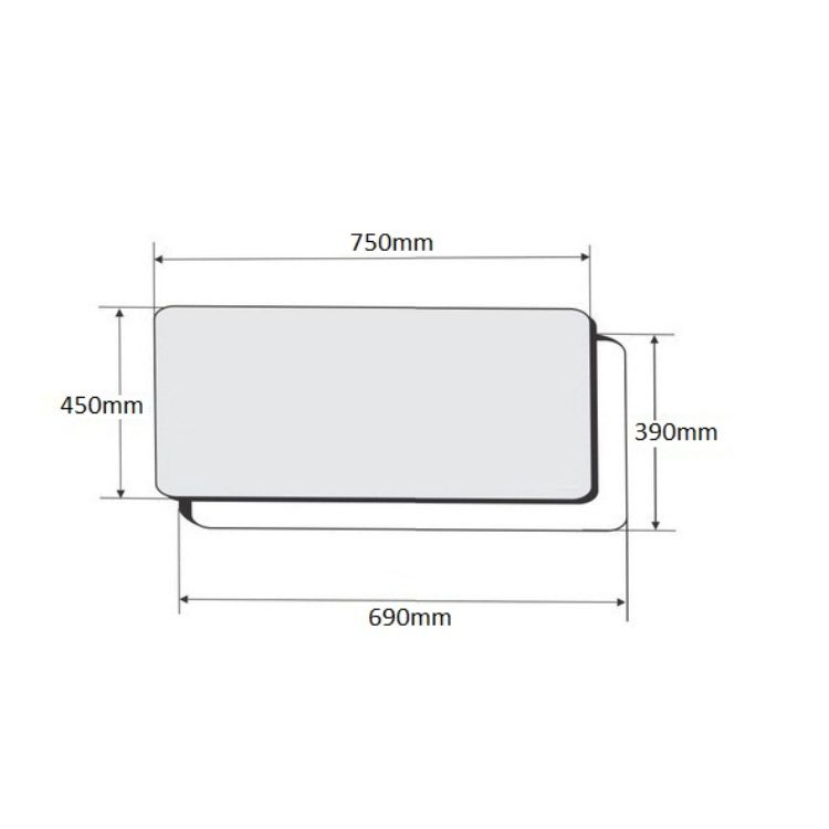 Kích thước bếp từ Canzy CZ 888T Kích thước bếp từ Canzy CZ 888T