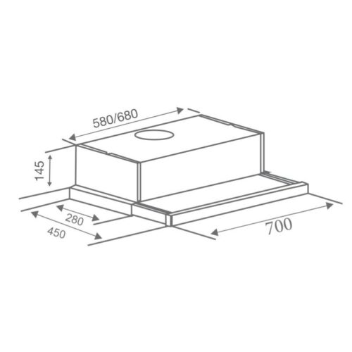 Thiết kế của Máy hút mùi Canzy CZ 6002G