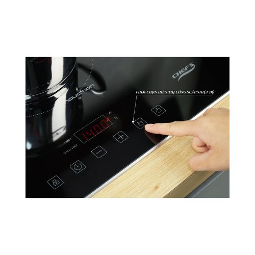 Phím chọn hiển thị công suất bếp từ Chefs EH-DIH321 Phím chọn hiển thị công suất bếp từ Chefs EH-DIH321