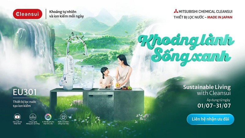 Bạn đã sẵn sàng “Sống khỏe, Sống xanh” cùng Cleansui?