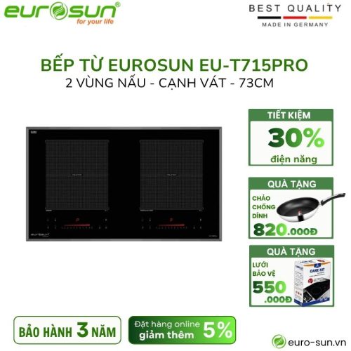Bếp từ đôi Eurosun EU-T715Pro lắp âm