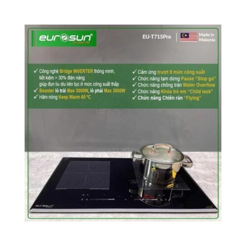 Bếp từ đôi Eurosun EU-T715Pro lắp âm 10 Công nghệ Bếp từ Eurosun EU-T715Pro