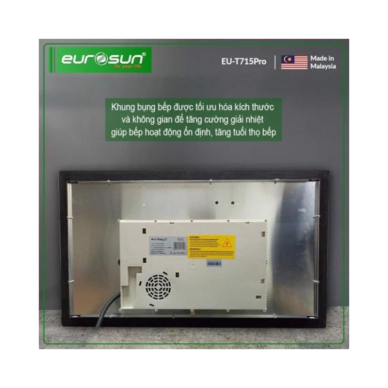 Mặt sau Bếp từ Eurosun EU-T715Pro Mặt sau Bếp từ Eurosun EU-T715Pro