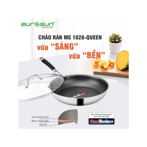 Chảo inox Eurosun MS1828-QUEEN