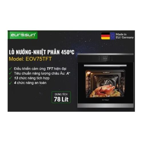 Lò nướng Eurosun EOV75TFT 4 lo nuong eurosun eov75tft 1