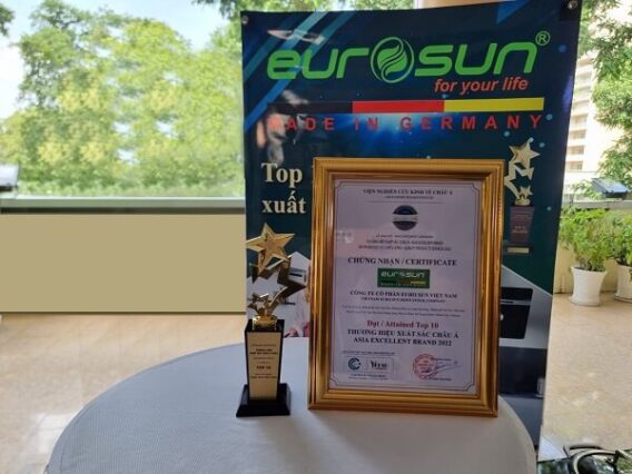 Cup Eurosun được vinh danh top 10 Thương hiệu Xuất sắc châu Á