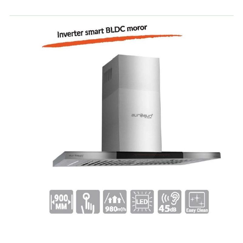 Hút mùi gắn tường Eurosun EH-90AF76 Hút mùi gắn tường Eurosun EH-90AF76