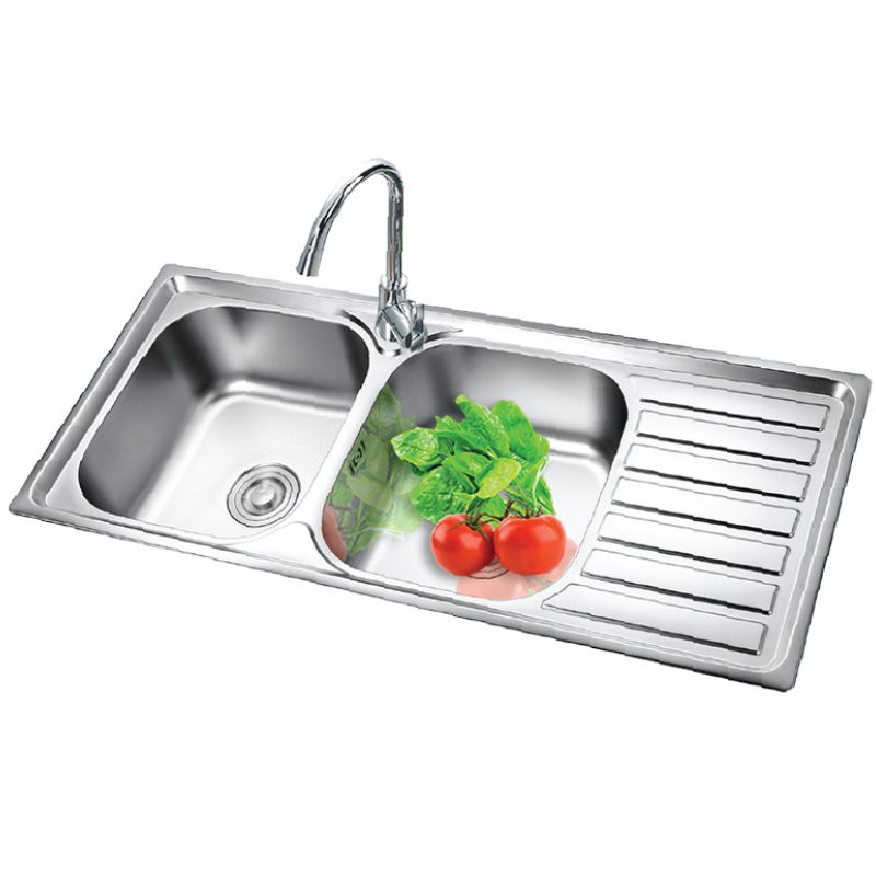 Chậu rửa bát inox 2 hố Eurosun EU-10545S Chậu rửa bát inox 2 hố Eurosun EU-10545S