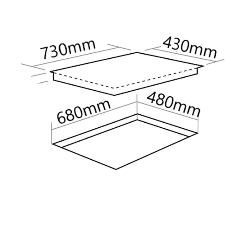 Kích thước bếp từ Faster FS 636I Kích thước bếp từ Faster FS 636I