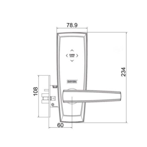 Thông số Khóa vân tay Giovani GSL-116E98T