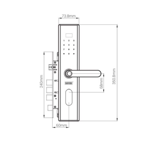 Thông số khóa vân tay thông minh GIOVANI GSL-630B