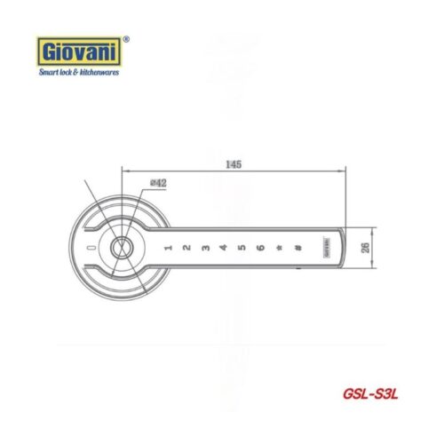 Thông số khóa vân tay thông minh GIOVANI GSL-S3