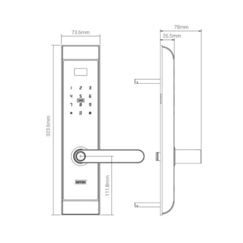 Thông số khóa vân tay thông minh GIOVANI GSL-U311B