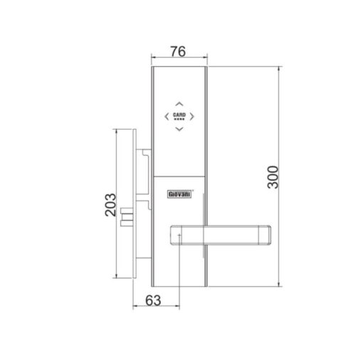 Thông số khóa khách sạn GIOVANI GSL-117C99