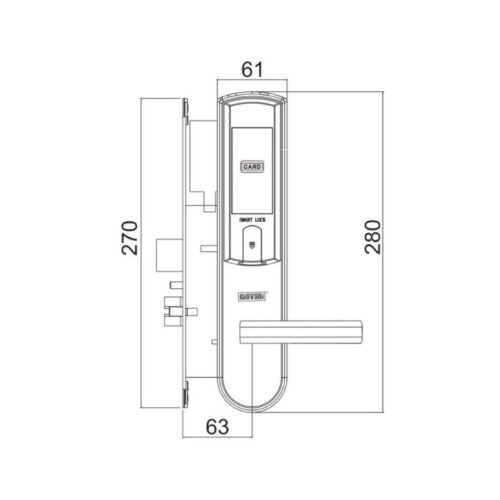 Thông số khóa khách sạn GIOVANI GSL-126C135